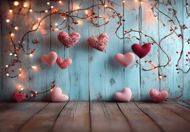 Hintergrund mit Herzen für die Fotobox